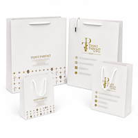 Sac cadeau en papier kraft brun écologique et recyclable de luxe pour les soins de la peau, avec logo personnalisé et poignée en corde de coton