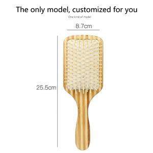 <span class=keywords><strong>Peigne</strong></span> à coussin d'air en bois de bambou écologique et sans danger, en <span class=keywords><strong>gros</strong></span>, OEM, pour grains - Product Image 5