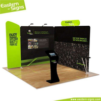 Stand d'exposition portable 3x3 m (10x10 pi) standard pour salon professionnel avec écran TV numérique