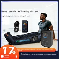 Masseur de jambes Airwave à 4 chambres, version longue, dispositif de compression séquentielle avec coussins d'air, relaxation musculaire sportive
