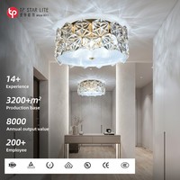 Lustres LED modernes personnalisés, lampe en cristal, éclairage de plafond, intérieur personnalisable, éclairage pour chambre à coucher, salon