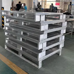 Custom Power Coat Anti-Slip Metal Warehouse Aluminum Pallets For Sale