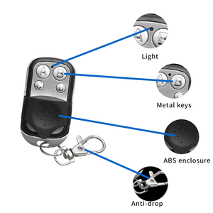 Télécommande sans fil 433 MHz en métal à quatre boutons pour <span class=keywords><strong>porte</strong></span> de garage, duplicateur de clonage à code roulant <span class=keywords><strong>automatique</strong></span>, accès transfrontalier - Product Image 4