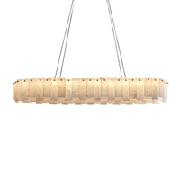 Lámpara Colgante Moderna LED 360 de Alabastro Español Natural de Lujo con Detalles en Cobre para Sala de Estar, Comedor y Dormitorio Meiliya con 2 Años de Garantía