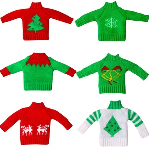 Noël elfe vêtements habiller accessoires enfant cadeau mignon <span class=keywords><strong>robe</strong></span> chandails pyjamas manteaux tablier sweats à capuche imperméable chaussures pour noël Elfo - Product Image 5