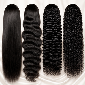 Parrucca in Capelli Umani Marrone Senza Colore, Lace Front Wig Senza Colla, Capelli Naturali Pre-Pizzicati per Donne - Product Image 3