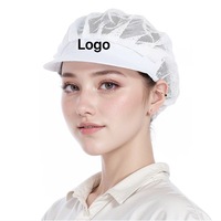 Usine bon prix filet à cheveux unisexe anti-poussière respirant anti-poussière casquettes cuisine chef travail chapeau