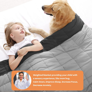 Manta Ponderada Personalizada para Niños, <span class=keywords><strong>Tela</strong></span> <span class=keywords><strong>de</strong></span> Poliéster Lijada para Manta Rellena <span class=keywords><strong>de</strong></span> Cuentas <span class=keywords><strong>de</strong></span> Vidrio, Suave para Colchas - Product Image 3