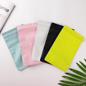 Sac à bijoux personnalisé, pochette en aluminium avec fermeture éclair mylar coloré <span class=keywords><strong>noir</strong></span>, sac en <span class=keywords><strong>plastique</strong></span> à fermeture éclair - Product Image 2