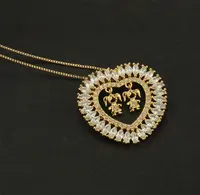 Kalung Liontin Perak Murni 925 Lapis Emas, Kalung Pasangan Berbentuk Hati Cinnabar untuk Anak Laki-laki dan Perempuan