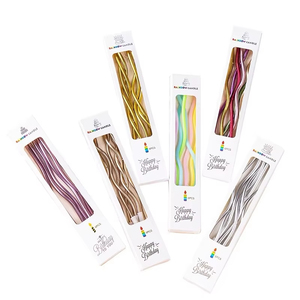 6 Velas Curvas para Bolo, Toppers de Cupcake para Aniversário e Chá de Bebê, Suprimentos de Decoração para Festas de Casamento - Product Image 2