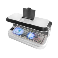 UNION 6603 Détecteur de faux billets Machine Détecteur de faux billets Détecteur de billets de banque avec batterie UV MG LED