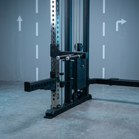 Machine Smith tout-en-un avec rack de musculation 3x3 pour entraînement multifonctionnel à domicile
