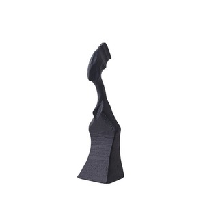Modern Minimalist Glazed Black Abstract Figure Sculpture Soft <strong>Matchstick</strong> Man <strong>Model</strong> <strong>for</strong> Room Entrance Living Room Desktop - Product Image 3