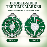 Marqueur de balle de golf magnétique personnalisé OEM avec pièce centrale amovible pour club de golf et promotion de marque