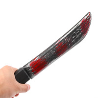 Couteau de cosplay réaliste et personnalisable, type faucille sanglante ou faux poignard, pour Halloween, les farces, la décoration de fête et les costumes