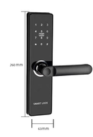 Serrure TT pour poignée de porte à entrée sans clé, serrure en zinc, mot de passe, connexion électronique, serrure de porte intelligente numérique