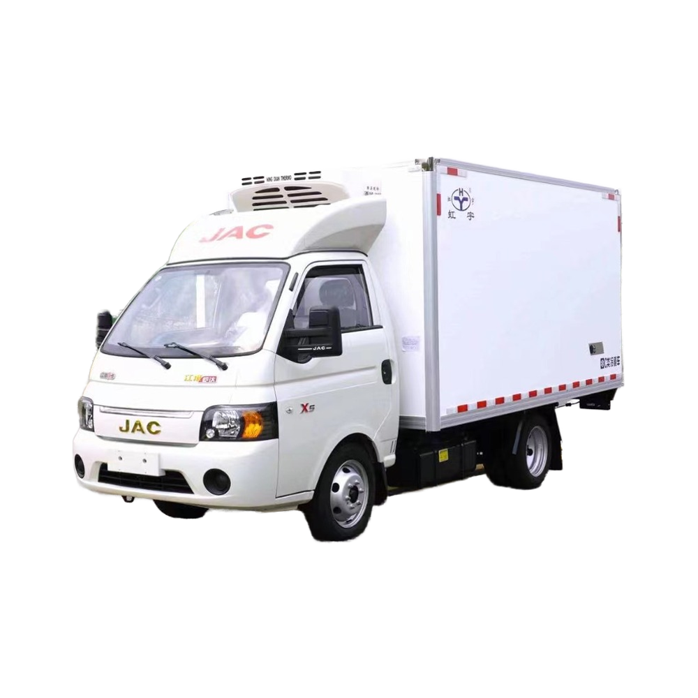 Фабрика JAC 3T рефрижераторы используются для перевозки замороженных продуктов, овощей и фруктов для продажи в Дубае