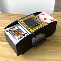 LANDER-MAN Mélangeur de cartes de casino à 2 étages Distributeur électronique de cartes de poker Mélangeur de cartes automatique