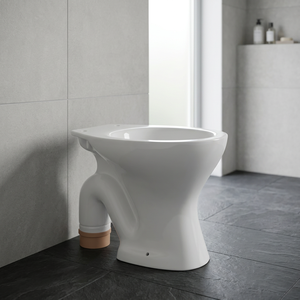 WC monobloc en céramique noir mat de style européen avec siphon en S pour salle de bain (vente en gros) - Product Image 4