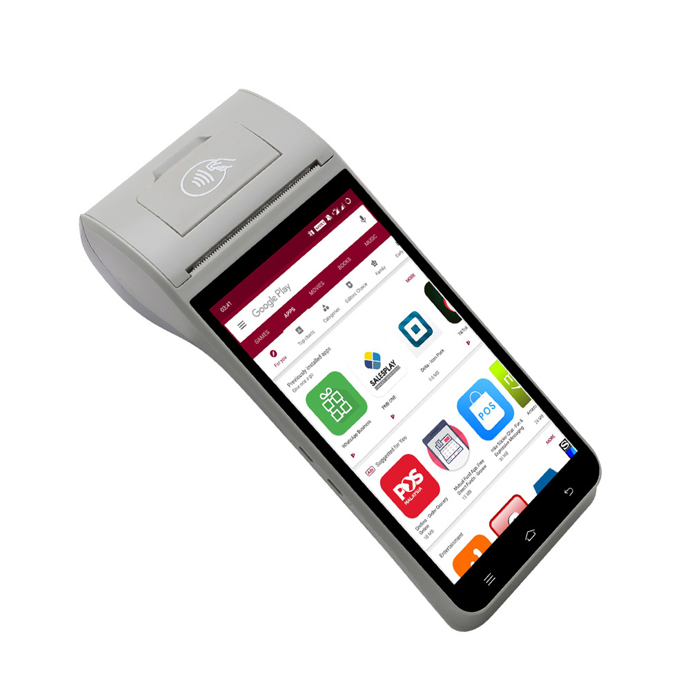ZCS Z91, Бесплатная система конфигурации, 5,5 дюйма, 4G, Wi-Fi, Android, без кассы, GPS, NFC, Android POS-система для продажи