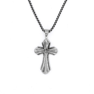 yunnique <b>Cross</b> Pendant Necklace Stainless Steel Unisex Religious Jewelry European American Style GZP0578 - Product Image 1