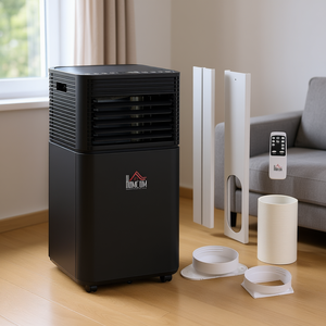 Aire acondicionado portátil Homcom 11899 BTU solo con función de refrigeración y temporizador remoto para habitaciones de hasta 298 pies cuadrados - Product Image 2