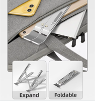 Soporte plegable para ordenador portátil de aluminio, Soporte de altura de ajuste ergonómico de aluminio para ordenador portátil, soporte de aleación de aluminio para ordenador portátil modelo X para Macbook