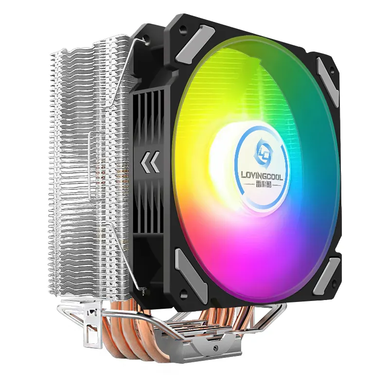 Lovingcool 2023 New Factory Cost PC Case CPU Cooler Fan & Cooling RGB Fans for Computer GPU CPU Cooling I3 I5 I7 I9 for Desktop