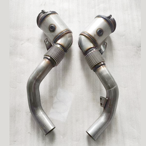 Tubos de Escape, Convertidor Catalítico para <span class=keywords><strong>BMW</strong></span> 750 F02 <span class=keywords><strong>X5</strong></span> X6 E70 E71 E72 F10 N63, Catalizador Polaco, Colector - Product Image 2