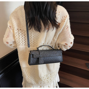 2025 Autumn Retro Small Square Women's Shoulder Bag European American Fashion with Embroidery Decoration New Bag Handbag - Product Image 2