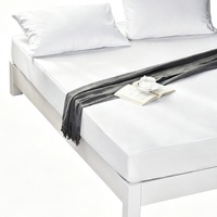 Drap-housse en tissu éponge polycoton imperméable pour usage domestique et hôtelier, fourniture directe d'usine, taille et motif personnalisés pris en charge