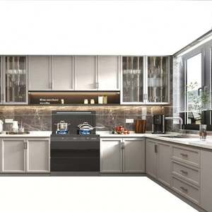 Meubles de cuisine modulaires de luxe sur mesure en bois mélaminé Sanpotova - Product Image 5