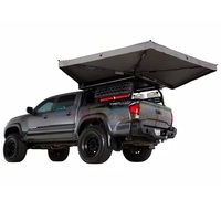 Tente de toit de voiture imperméable, auvent de voiture autoportant grand format avec paroi latérale, tente de toit 4x4 tout-terrain, auvent de voiture 270 degrés