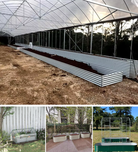 Bac de culture surélevé pour jardin - Bac de culture en métal écologique pour fleurs/plantes vertes, usage domestique et extérieur, vente en gros CN - Product Image 2