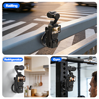 Support magnétique multifonctionnel en métal pour Pocket3/4/4P, montage et démontage rapides, force magnétique super puissante