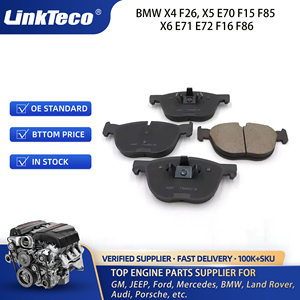Linkteco ผ้าเบรคหน้าสำหรับ BMW X4 F26 X5 E70 F15 F85 X6 E71 E72 F16 <span class=keywords><strong>F86</strong></span> 34116852253 34114074370 34116779293 34116778403 - Product Image 5