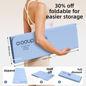 Tapis de yoga rectangulaire pliable en TPE – Portable, antidérapant, absorbant les chocs, silencieux, idéal pour dortoir, épaisseur 6 mm, 61 cm x 900-1000 g pour 30 % de réduction - Product Image 5