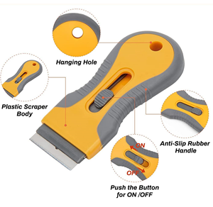 Razor Blade Scrape With Blades, <b>Scraper</b> <b>Tool</b>, Razor Blade Retractable, <b>Paint</b> Stripping <b>Tool</b>, Hob Oven Glass Cooker Cleaning <b>Tool</b> - Product Image 1