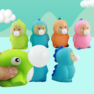 Nuevo y Exclusivo Juguete Antiestrés de Pato/Dinosaurio que Expulsa Burbujas, Pelota Antiestrés de TPE, Juguete Divertido para Niños - Product Image 1