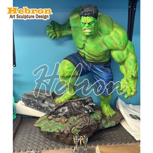 Sculture di Personaggi Marvel di Alta Qualità: Grande Scultura Classica in Vetroresina del Supereroe <span class=keywords><strong>Hulk</strong></span> - Product Image 4