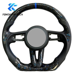 Volante Personalizado para Mazda 3 6 <span class=keywords><strong>CX3</strong></span> CX4 CX5 CX50 CX30 CX8 CX9 CX90 MX5 con Base Plana, Fibra de Carbono, Cuero y Alcántara 2017 - Product Image 6