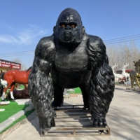Estatua de Animal de Fibra de Vidrio de Tamaño Real, Escultura Realista Personalizada de FRP para Decoración de Jardín, Parque o Zoológico
