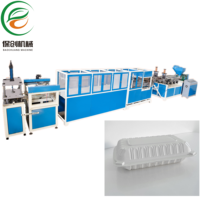 Machine de thermoformage automatique pour la fabrication de boîtes alimentaires jetables en MFPP, type clamshell à charnière 9*6 206, pour plats à emporter et contenants repas
