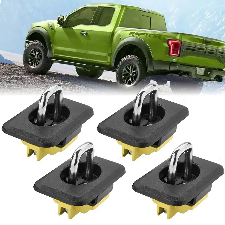 Retractable Truck Bed Tie Down Anchors Side Wall Anchors Compatible with Ford F150 Super Duty Silverado and GMC Sierra Dodge RAM