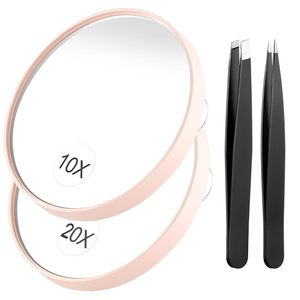 <span class=keywords><strong>Espejo</strong></span> Cosmético Compacto Portátil con <span class=keywords><strong>Ventosa</strong></span>, Ampliación 5X10X20X30X, Redondo de 8.6cm, Juego de Varios Tamaños, para <span class=keywords><strong>Baño</strong></span>, Afeitado, Personalizado - Product Image 5