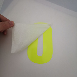 Custom Logo Die Cut Transfer Number Glow in the Dark Decals Neon Color Fluorescent Red <strong>Yellow</strong> Green Blue Car Decal <strong>Sticker</strong> - Product Image 1