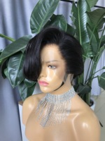 Vente chaude sans colle Pixie perruque Perucas Cabelo Humano Original dentelle avant perruque perruques de cheveux humains pour les femmes noires