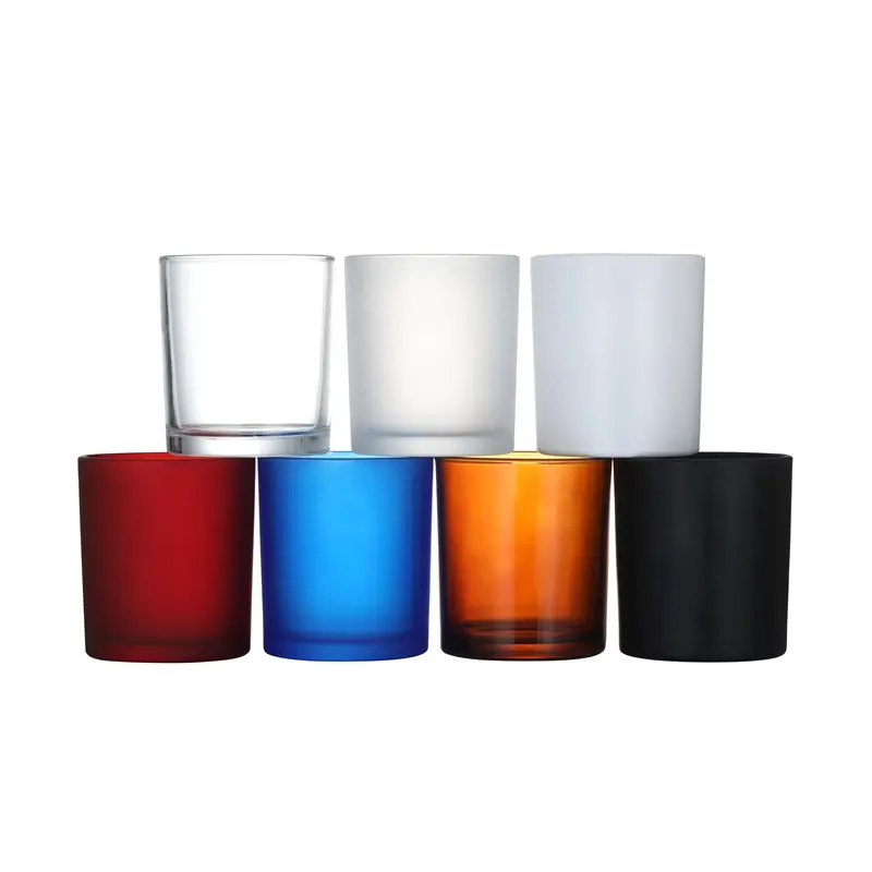 Custom Luxury Black 220ml 300ml 420ml Empty Glass Candle Vessel Jars With Wooden Bamboo Metal Lids For Candle Making