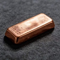 Barre de cuivre pur de taille standard de 10 onces, pureté 99,9 %, lingot de cuivre coulé en gros